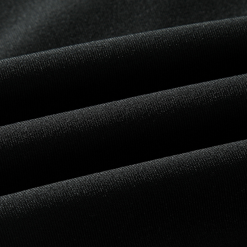Picture of Women's Casual Leggings with Drape, Flared High-Waisted Slimming Sharkskin Black Pants for Autumn