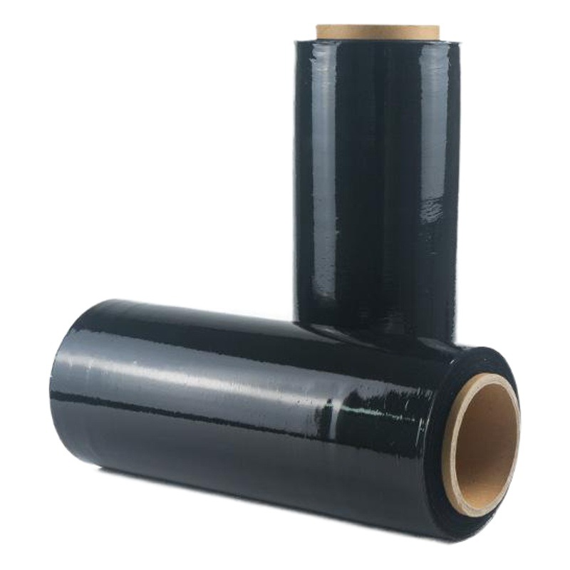 Black Pe Stretch Film Wrapping Film 30cm Wide Thin Film Industrial Film Large Roll Packing Film Packaging Film Strong Reinforcement