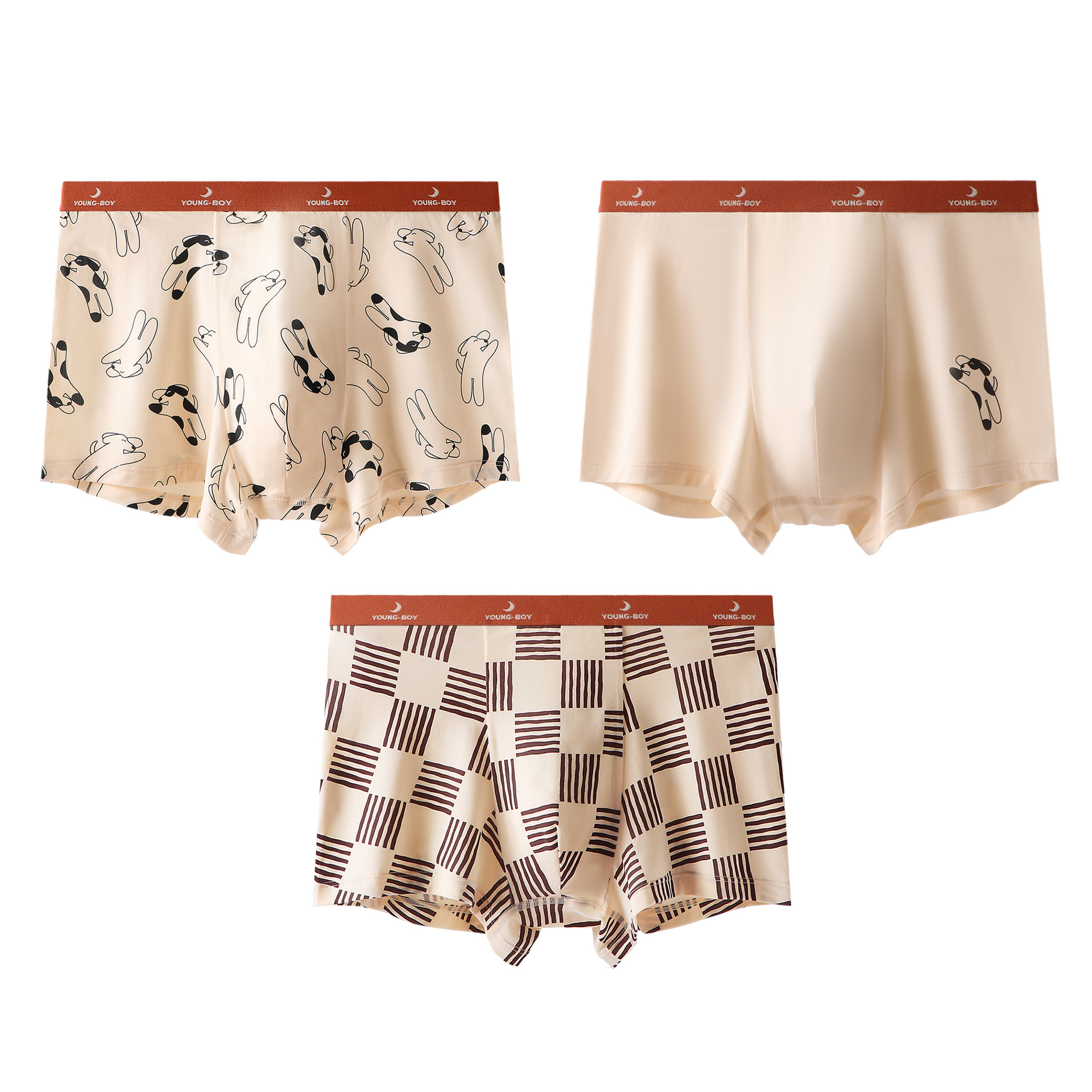 Picture of Summer Thin Children's Boxers Lanjing Modal Teenagers Four-Corner Shorts Developmental Bacteriostatic Boys' Underwear