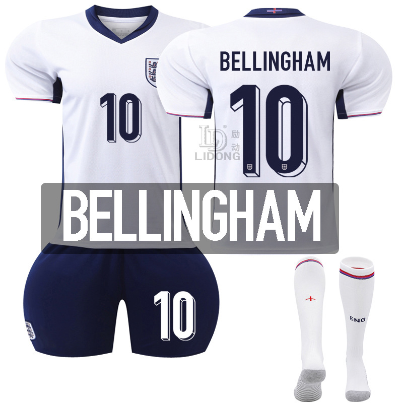 Picture of Euro 2024 New Football Jersey suit England Home Jersey Number 9 Kane 11 Foden 10 Bellingham