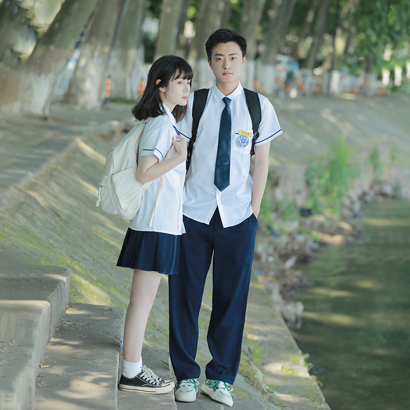 Jk Uniform Japanese Style Preppy Style Short-Sleeved Shirt Summer Versatile Shiny Star Class Suit 2024 New