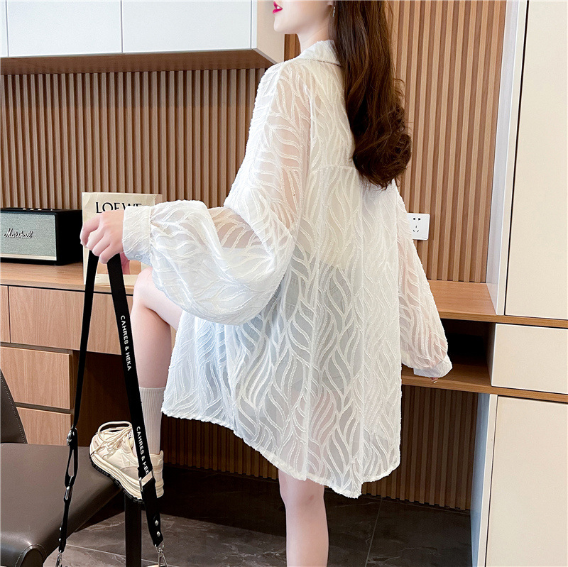 Picture of Foreign-style design sunscreen shirt coat women 2024 new summer loose casual versatile top