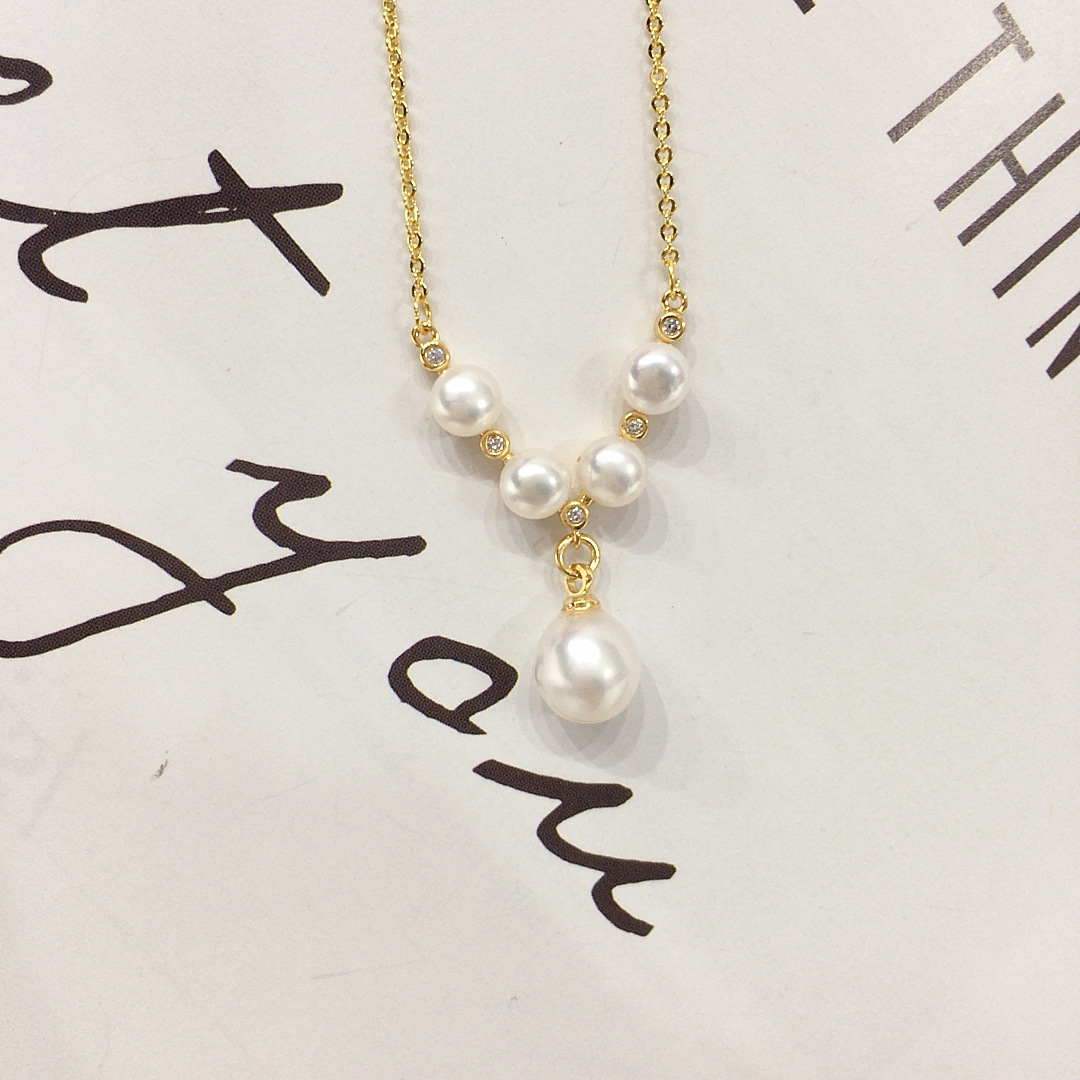Picture of Zhuji Natural Freshwater Pearl Pendant Multi-bead High-end Pearl Pendant Jewelry Wholesale