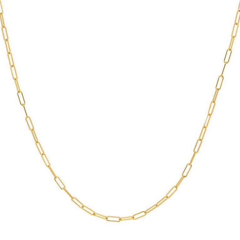 Picture of INS Cool Style Simple Gold Chain Fashionable Stacked Belt All-match Copper Gold-plated Short Necklace Choker