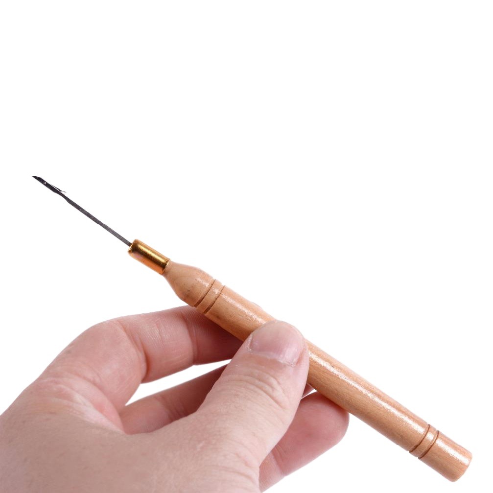 Special crochet for wig non-moldy wooden hair wire hook special hair tool