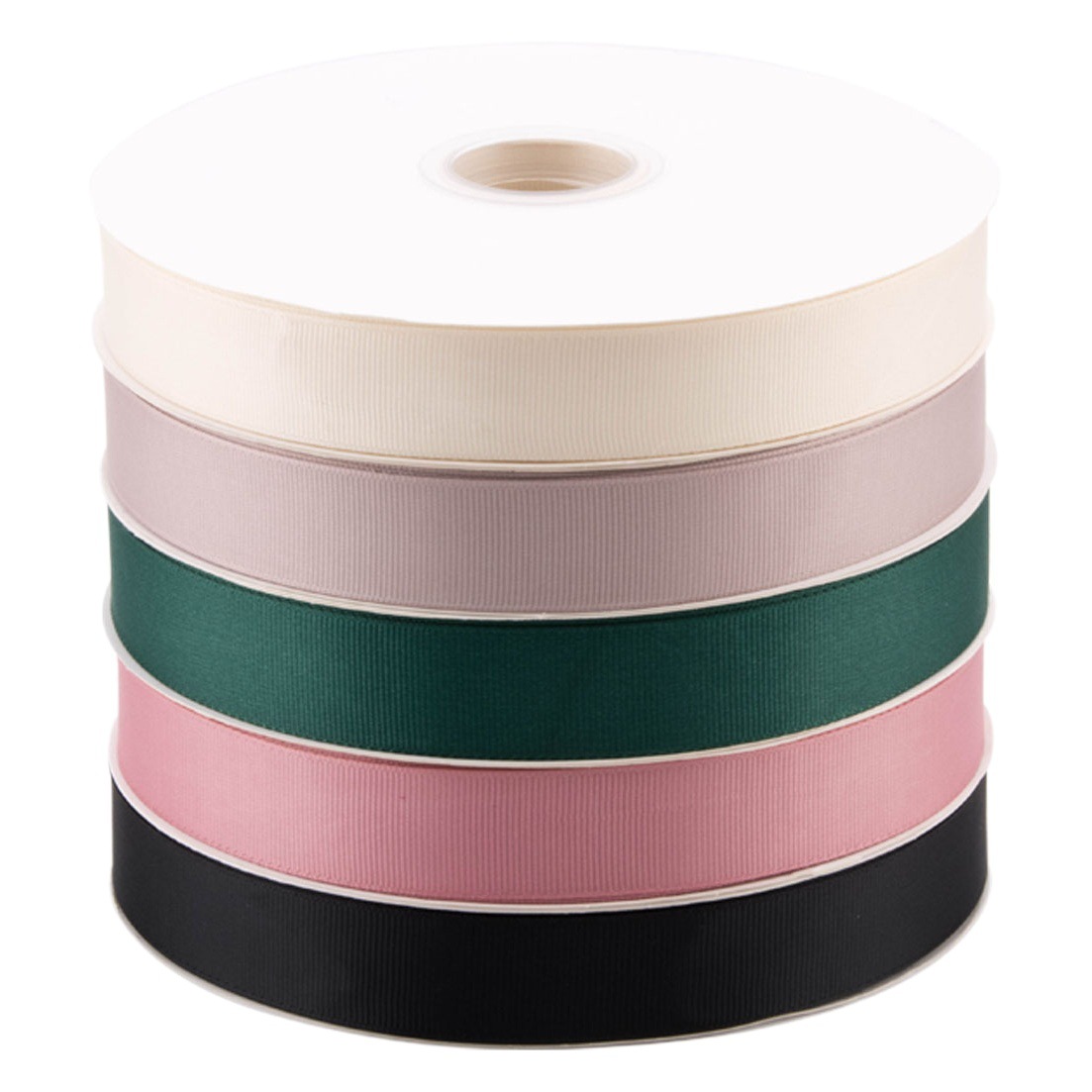 Solid Color Rib with Bow Flower Art Bundle Silk Ribbon Packaging Decorative Accessories Cake Box Gift Packaging Ribbon