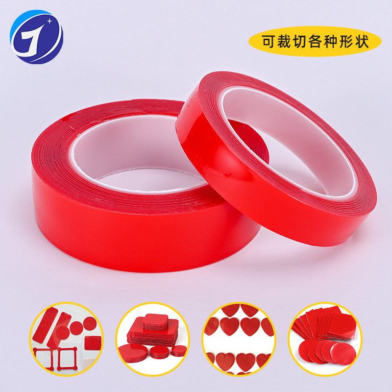Picture of Transparent Acrylic Double-Sided Tape Manufacturer Automotive Waterproof Foam Double-Sided Tape High Temperature Resistant Strong Traceless Double-Sided Tape