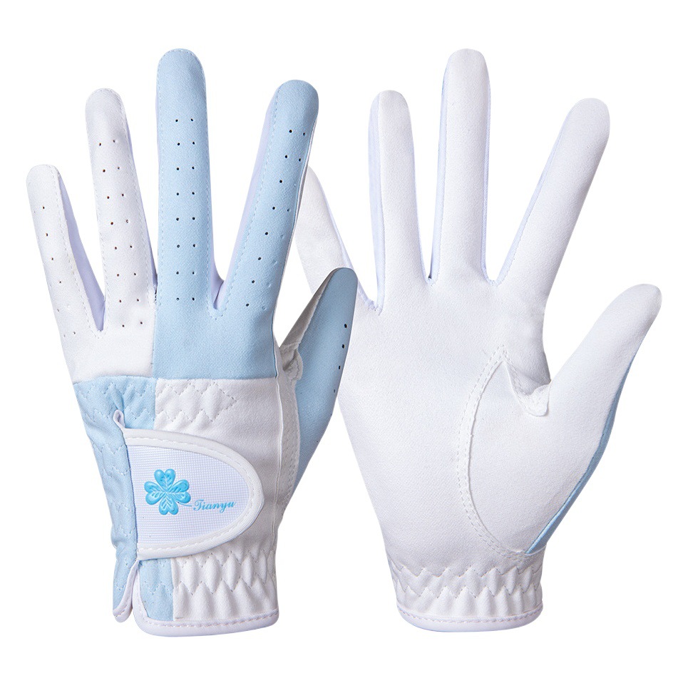 TTYGJ Golf Gloves Women's Golf Gloves Golf Non-Slip Ultrafilm Gloves Left and Right Hands