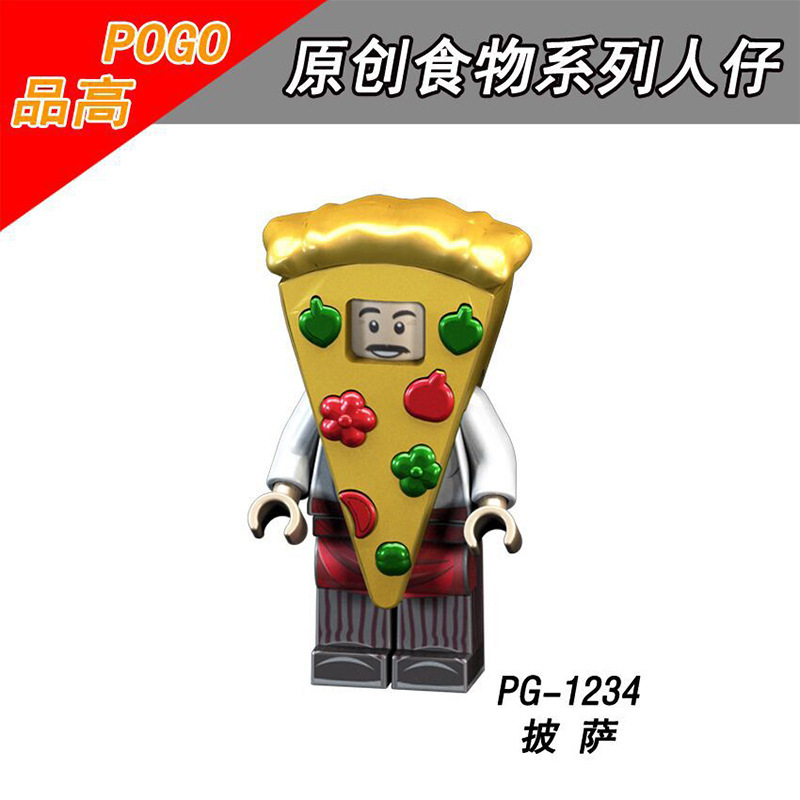 Picture of Cartoon Cartoon animal Princess pumping music plastic assembled building blocks little doll toy mixed batch foreign trade exclusive