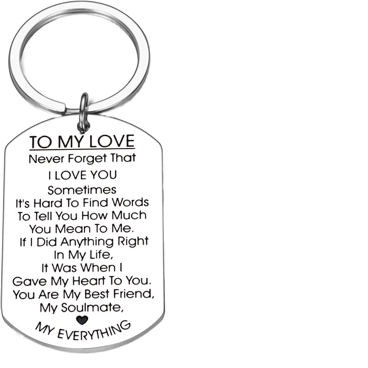 Amazon Cross-border New Military Brand Gift for Husband and Wife Anniversary Stainless Steel Military Brand Keychain