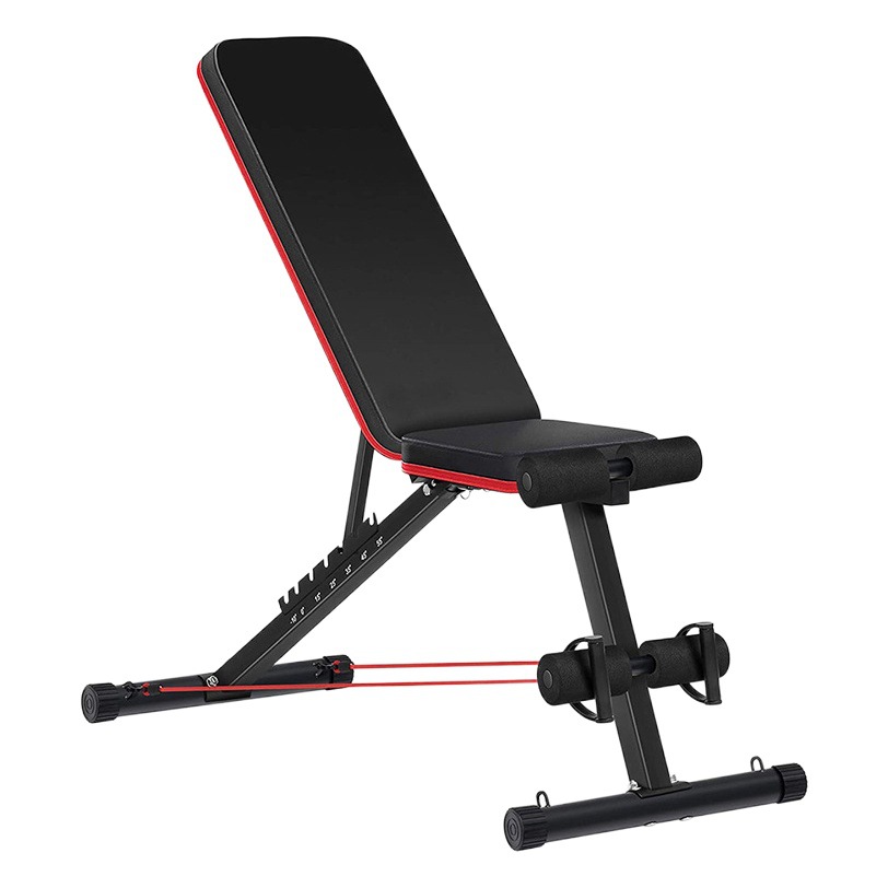 Indoor Home Multifunctional Fitness Chair Foldable Dumbbell Stool Sit-Up Adjustable Exercise Training Fitness Chair