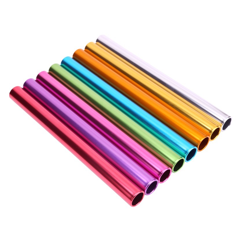 Electroplating baton bold 3.8cm aluminum alloy baton 2.7cm baton track and field competition transmission stick