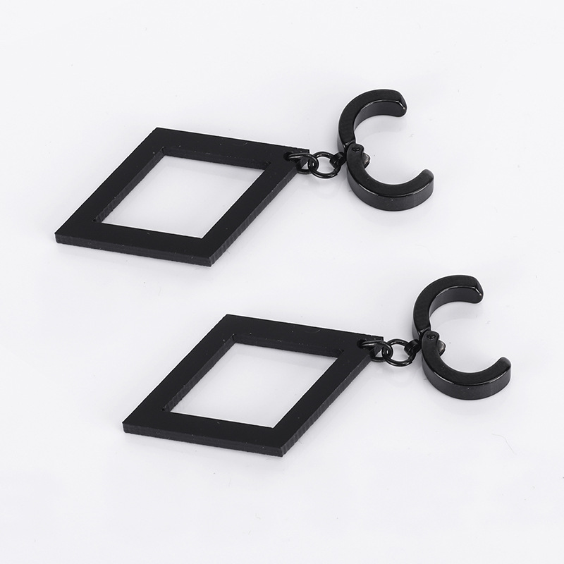 Picture of Main Shengda idolish7 Thousand yuki Ear Clip Folding Hat Thousand Dou cos Earrings Earrings Accessories Black Titanium Steel