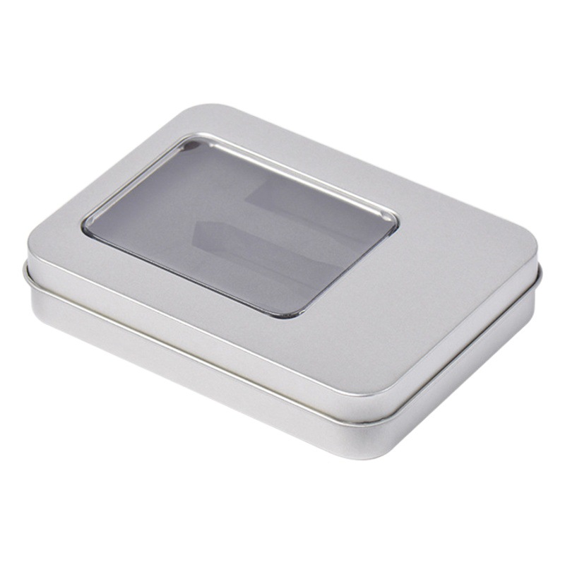 Small batch square tinplate box packaging nail clippers suit packaging box nail tools suit iron box