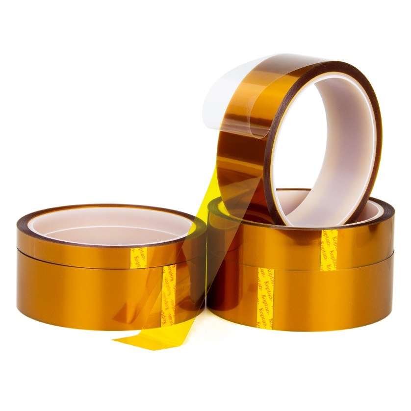Weihuo Gold Finger Double-Sided Tape Die-Cut Without Residue Polyimide Pi Brown High Temperature Double-Sided Tape High Temperature Insulation