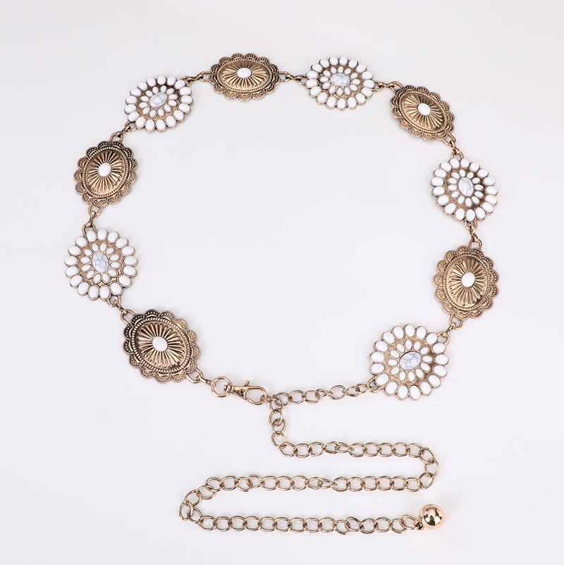 High-grade Women's Waist Chain Inlaid with Fashion Heavy Metal Waist Chain