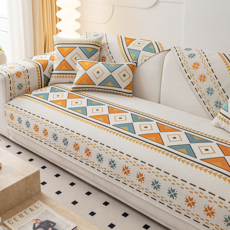 Picture of Chenille sofa cushion four seasons universal simple modern non-slip cushion new sofa cover back towel cover cloth wholesale