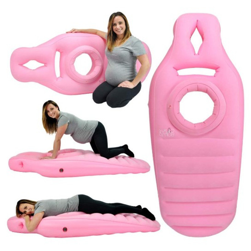 Inflatable Pregnant Women's Cushion Environmentally Friendly PVC Pregnant Women's Mattress Lying Mat Concave Flocking Thickened Indoor and Outdoor Universal Mat
