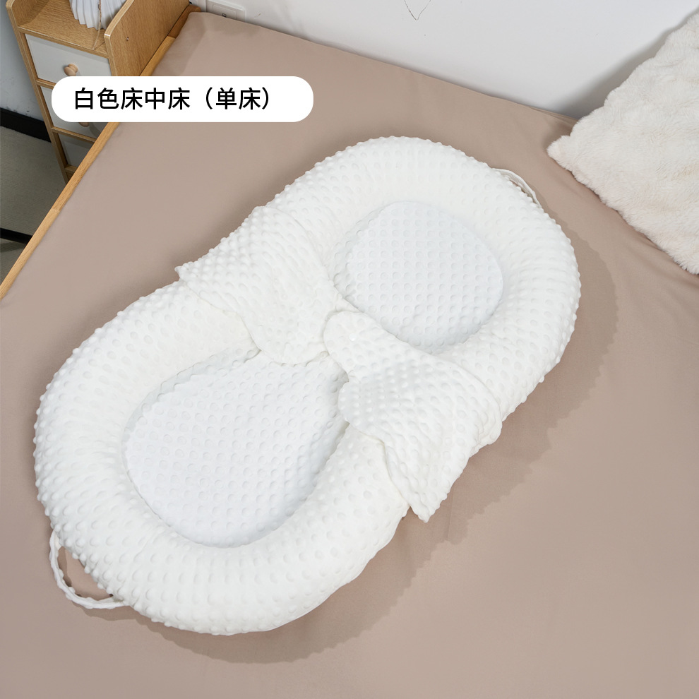 Picture of Bed-In-Bed Baby Newborn Anti-Pressure Baby 0 to 3 Years Old Anti-Jump Sleeping Artifact Anti-Choking Milk Spit Sleeping Pad Sleeping Nest
