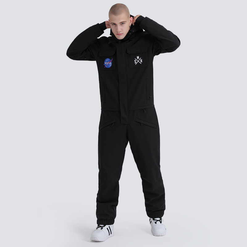 Picture of Ski Suit for Women, Windproof, Waterproof, Thickeneded and Warm, Outdoor Equipment, Single and Double Board Export One-Piece Ski Suit for Men
