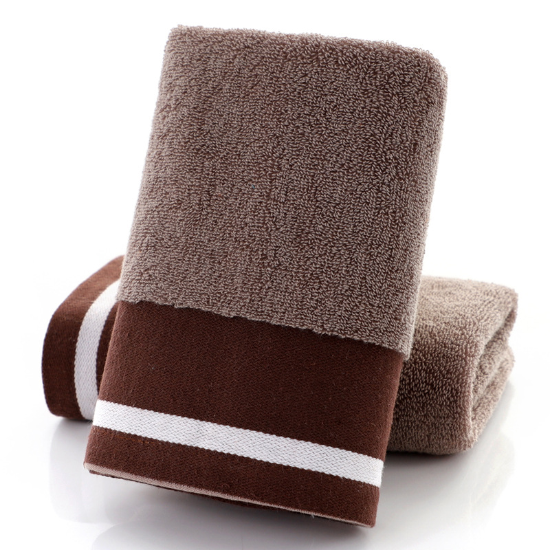 Picture of Towel factory wholesale household thickened cotton face towel checkered cotton towel gift embroidered logo
