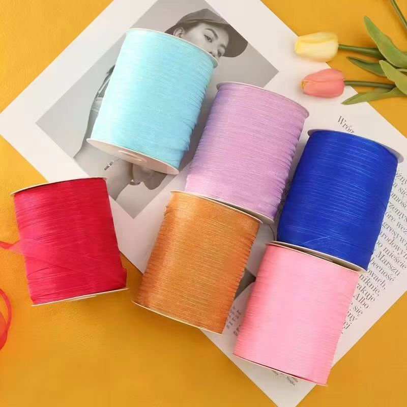 1.5cm Snow Yarn Belt DIY Hook Hat Ribbon Transparent Decoration Bow Snow Yarn Belt Hat Hair Accessories Large Roll Ribbon