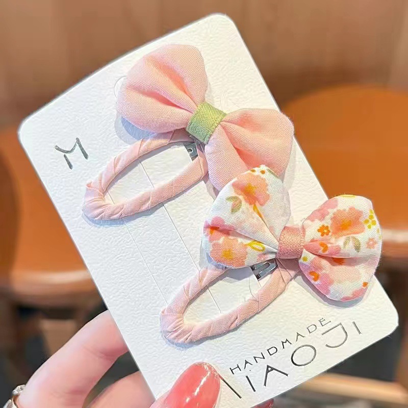 Picture of New Flower hairpin fresh baby hairpin headdress flower children's hair accessories do not hurt hair BB clip girl bangs clip headdress