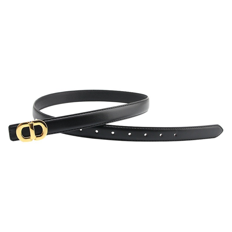 Picture of New Women's Alloy Buckle Belt All-match Simple Fashion Trend Matching dress Dress Pants Women's Belt