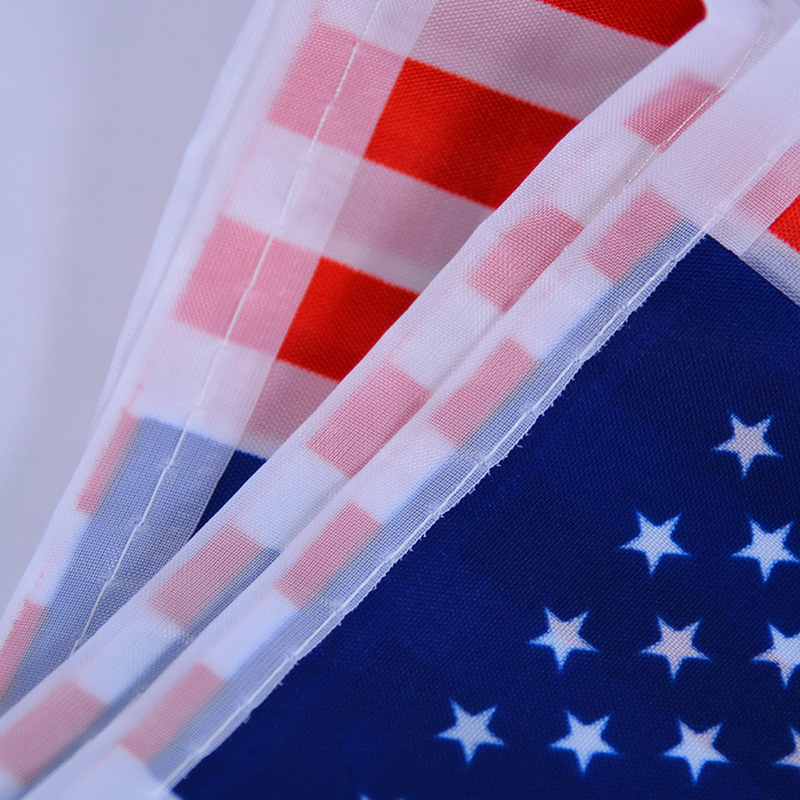 Picture of 14*21cm U.S. flag square string 20*28cm flag polyester flag string manufacturers in stock wholesale