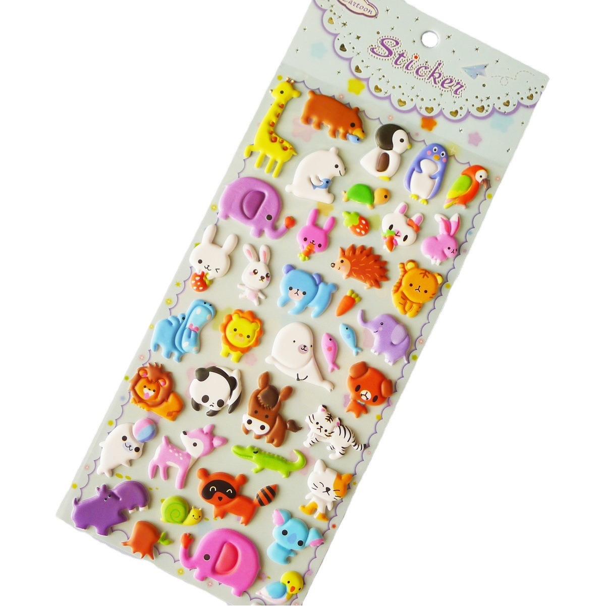 Big mouth bird bubble sticker cartoon animal sticker boy girl toy sticker kindergarten reward gift sticker sticker