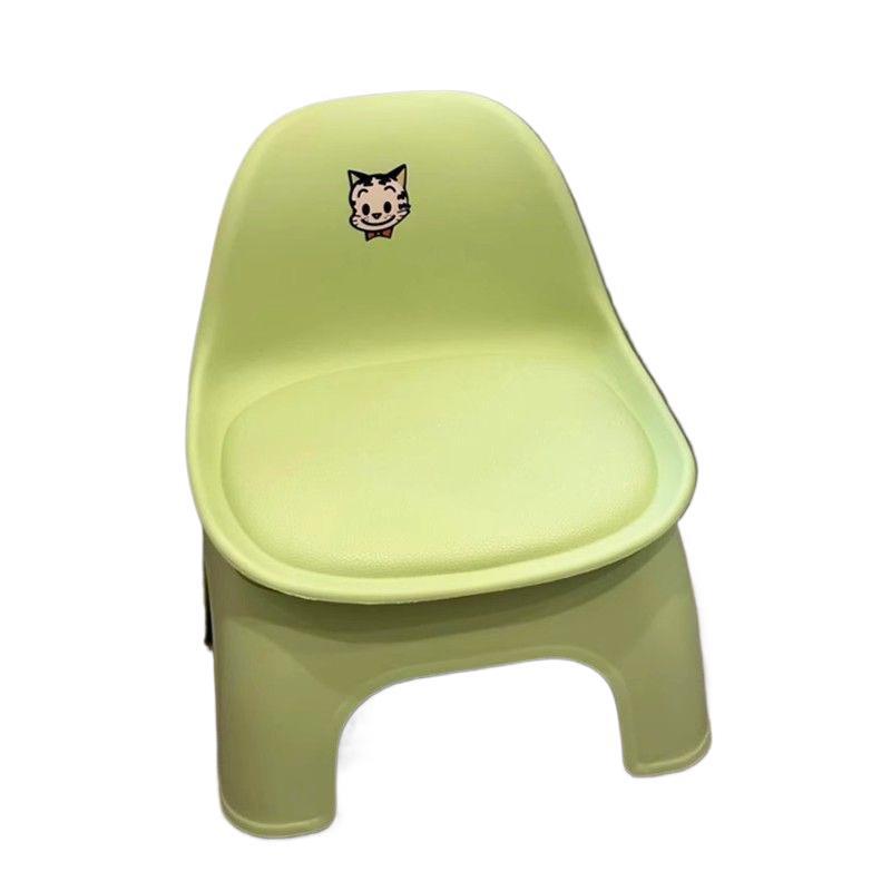Picture of Stool small short stool backrest home cute children's plastic shoe changing stool toilet bathroom bath small bench chair