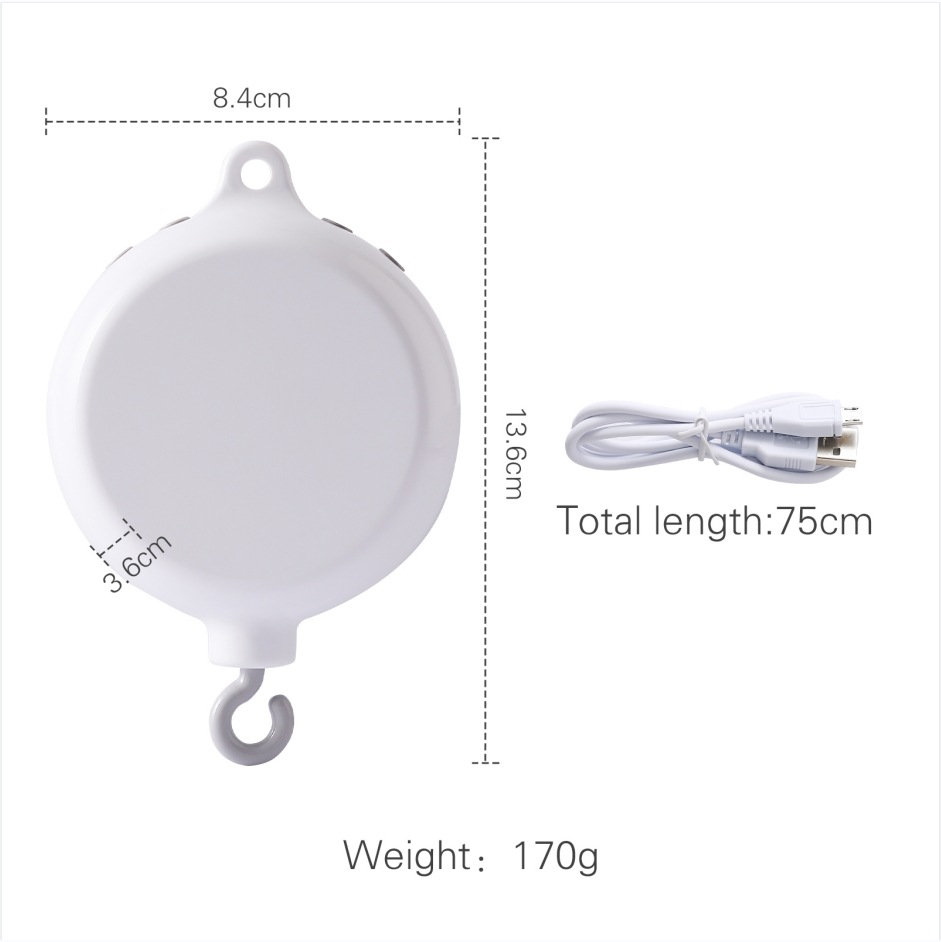 Picture of Amazon Simple Baby Bed Bell Wooden Bracket Mosquito Net Hanging Pole Bed Bell Accessories Newborn Comfort Bed Bell Bracket