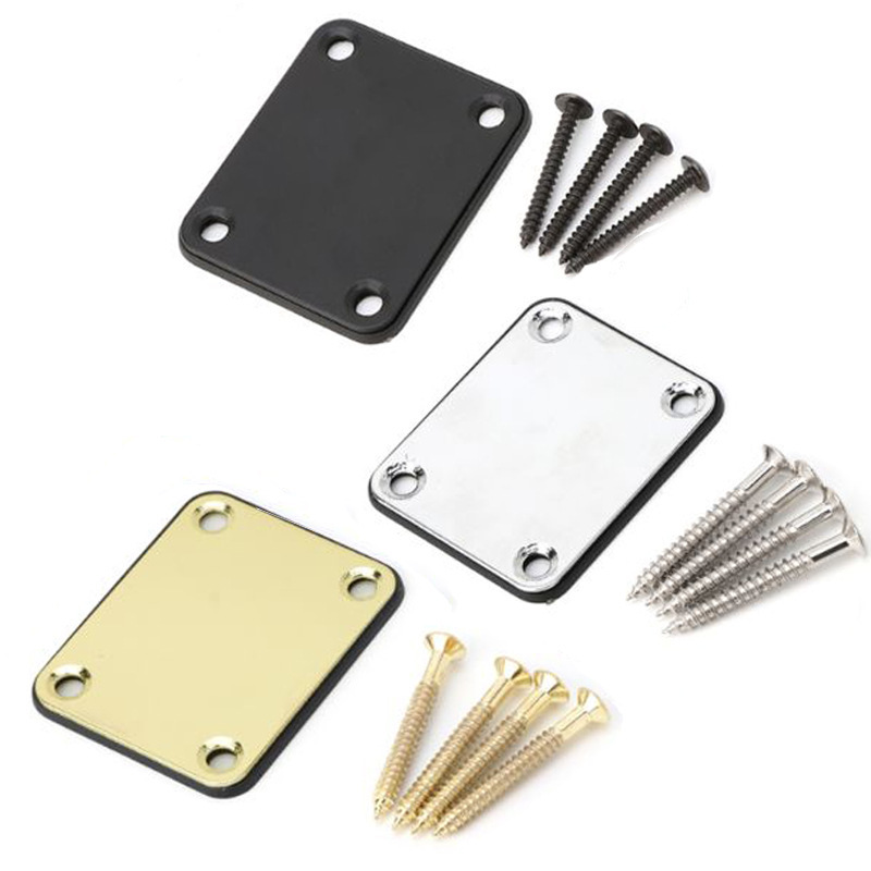 Electric guitar reinforcing plate piano handle reinforcing plate electric bass professional neck installation connecting plate metal reinforcing guard plate