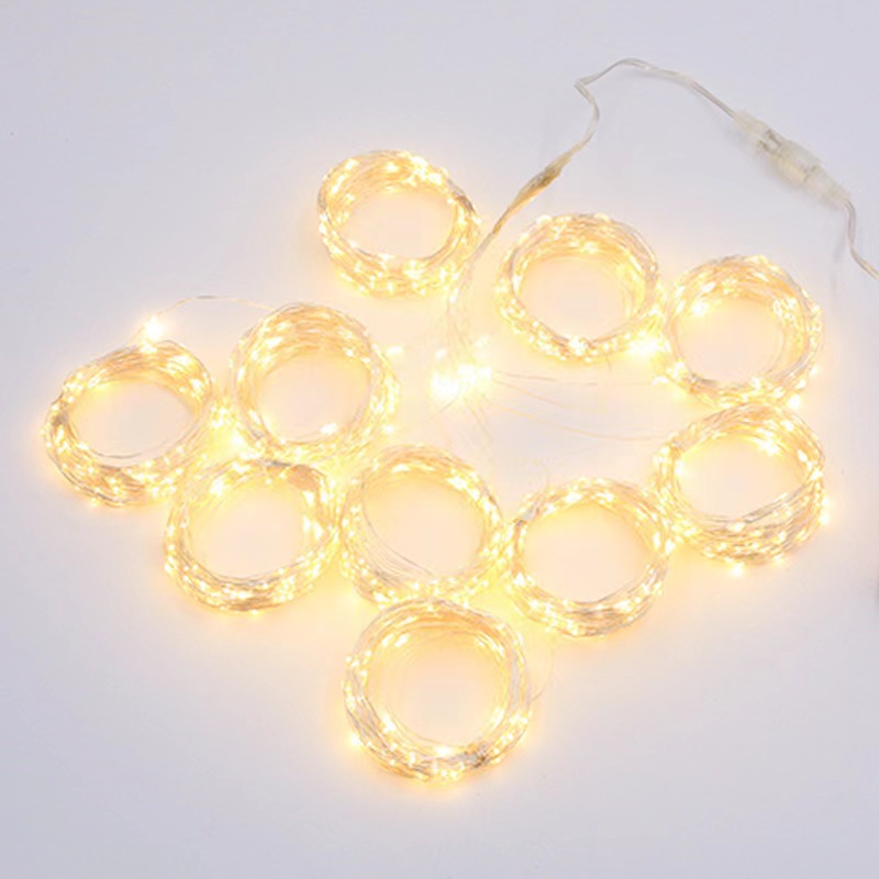 Picture of Led fishing net light star sky top atmosphere light wedding star sky net light layout wire light string all over the sky star decorative lights