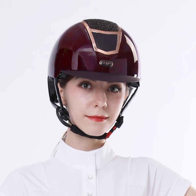 Rif Equestrian Helmet Women's Summer Riding Helmet Equestrian Hat Large Brim Professional Rider Safety Protective Equipment