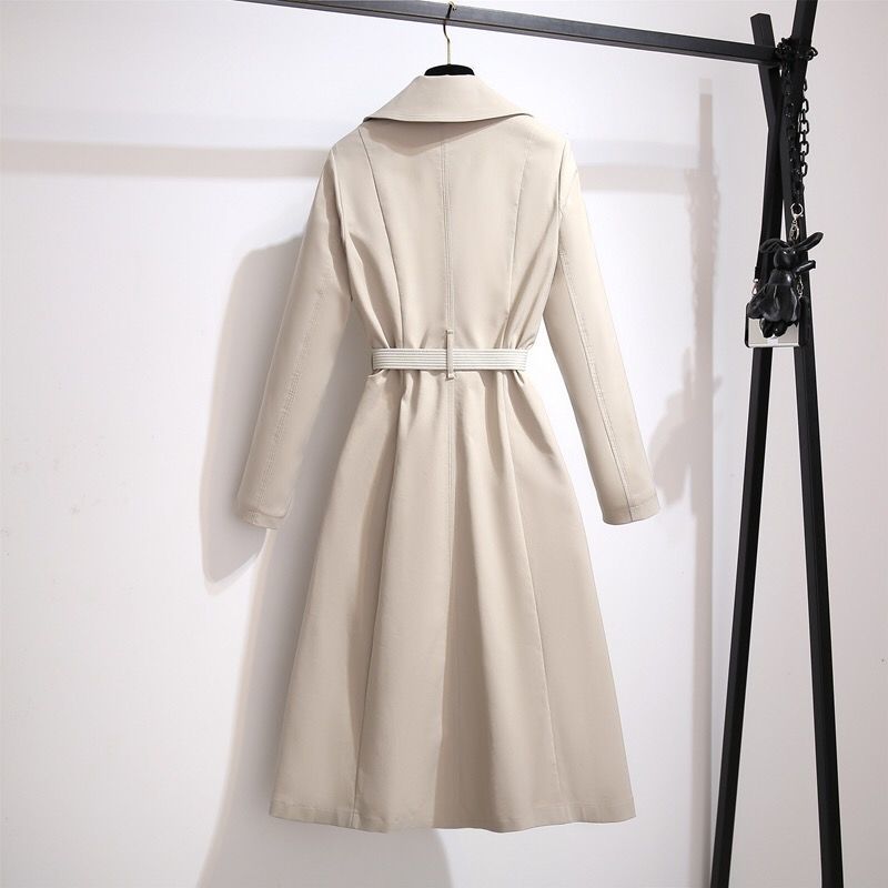 Picture of Trench coat Women's Mid-length 2024 Spring and Autumn New style western style age-reducing plus size loose slimming elegant women's coat fashion