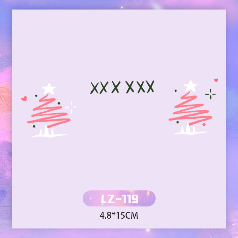 Picture of New Year's Day girl cute face makeup New year new year Creative face stickers love blush cute makeup stickers tattoo stickers