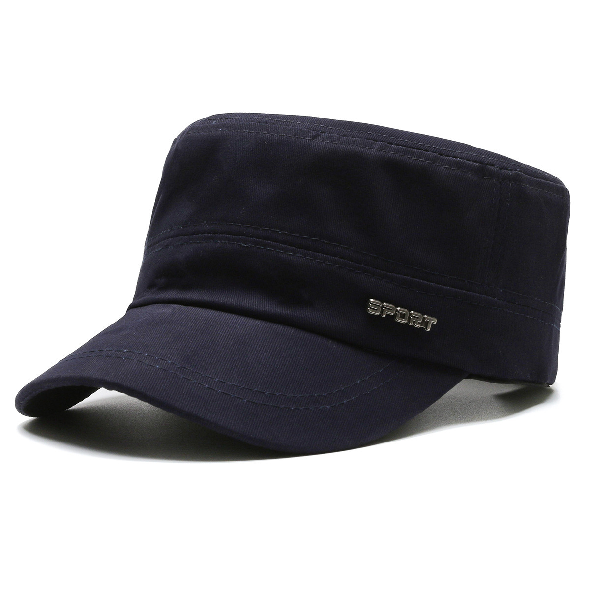 Picture of Four Seasons New Style Hat Men's Casual Twill Cotton Flat Cap Simple Flat Cap Elegant Sunshade Baseball Cap