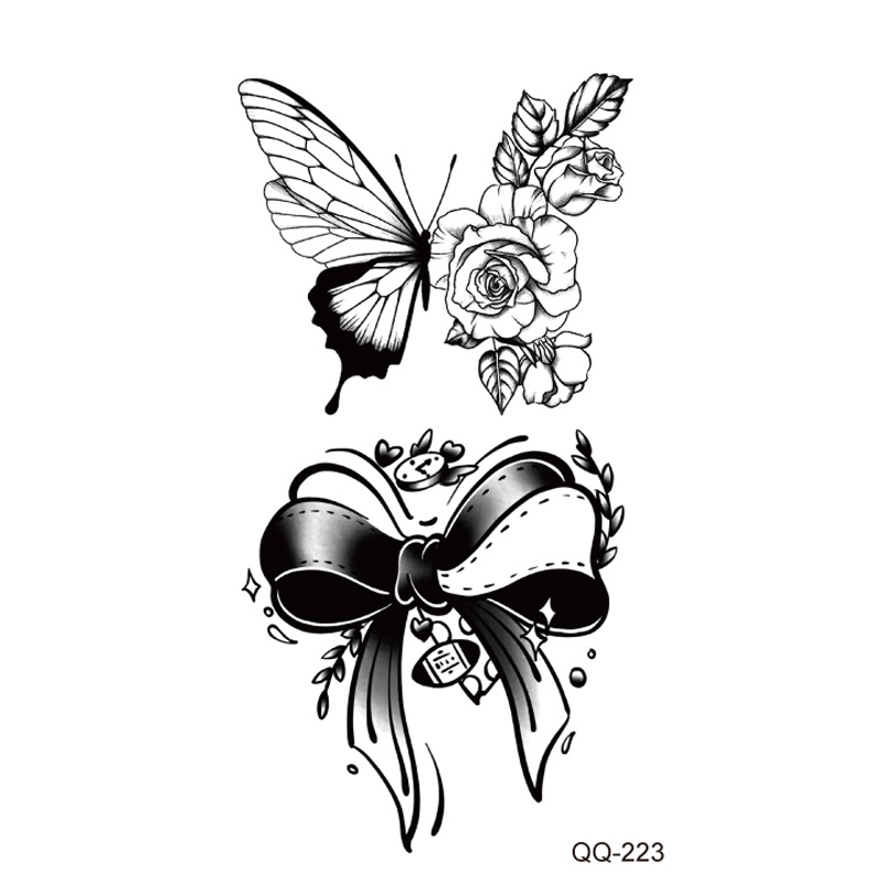Picture of New waterproof small fresh tattoo stickers color black and white 1000 can be any combination of manufacturers wholesale