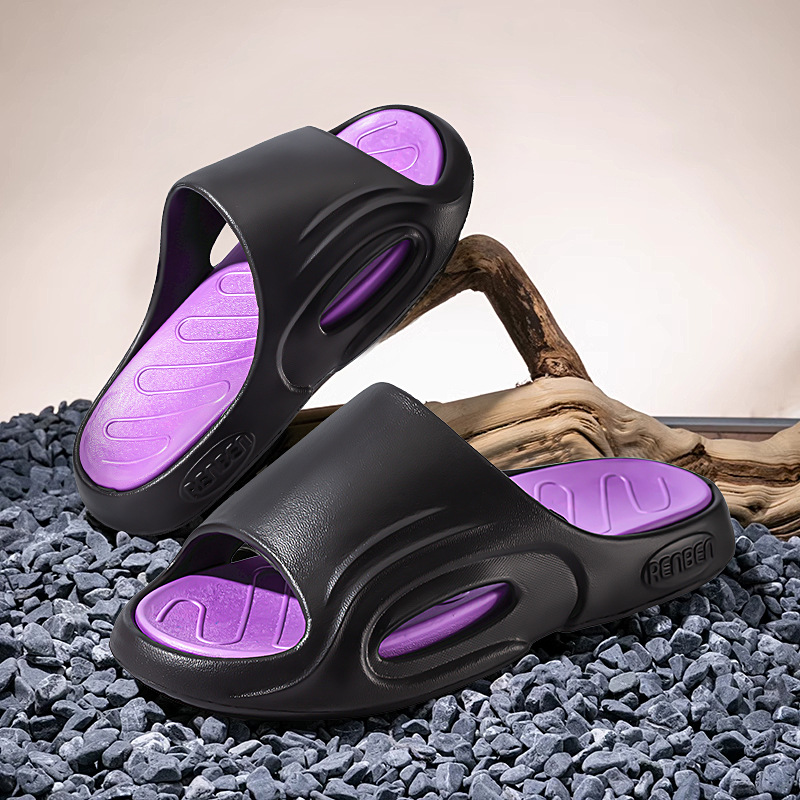 2025 New Trendy Brand Slippers for Men, Non-Slip Thick-Soled Summer Outer Wear, Sports Style Sandals, Men's Shoes, Wear-Resistant