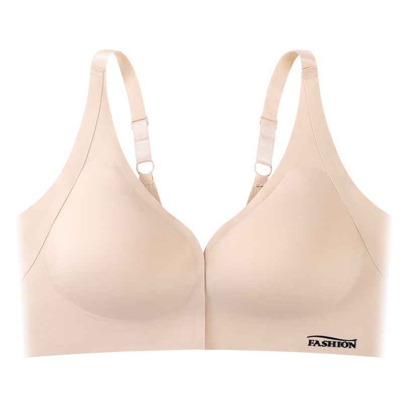 Skin-friendly Front Buckle Upgraded Sling Beautiful Back Push-up Seamless Underwear Non-steel Ring Anti-sagging Accessory Breast Bra for Women
