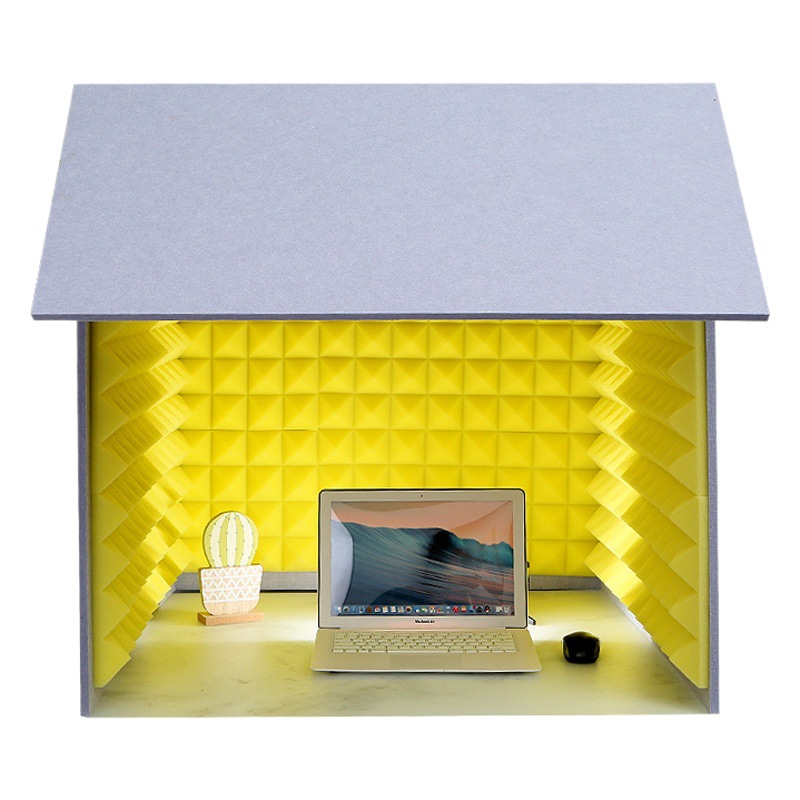 Home recording studio simple desktop sound insulation cover Himalayan audio anchor eliminating room mixing recording artifact