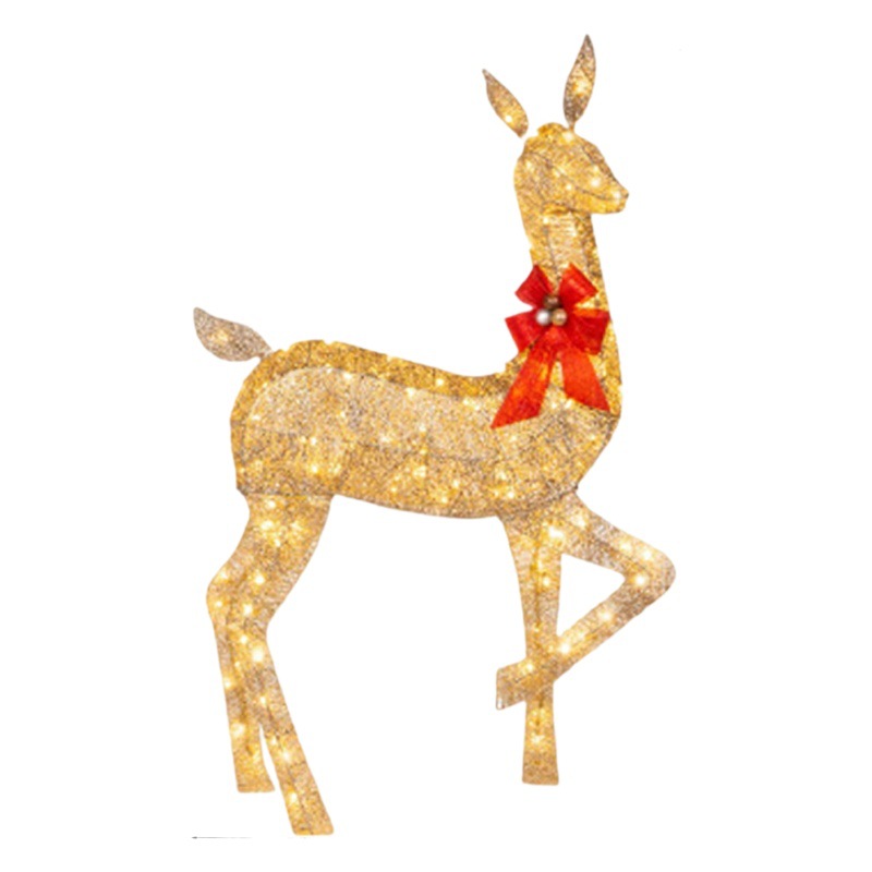 Cross-border Explosions Christmas Deer Lighting Happy New Year Garden Christmas Luminous Deer