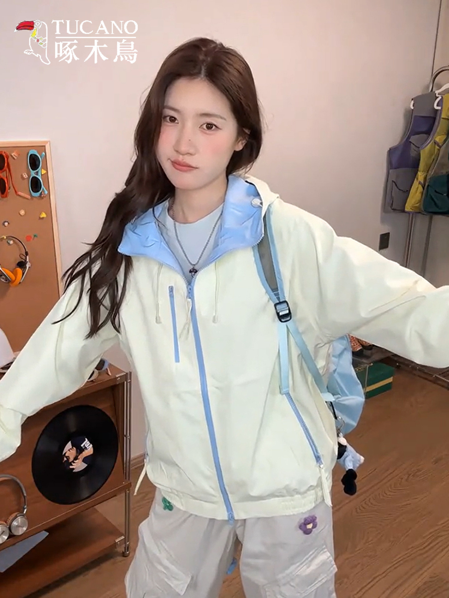 Woodpecker jacket women's 2025 new spring and autumn outdoor windproof small man super good-looking sports jacket thin jacket