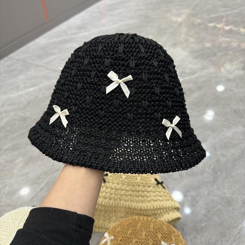 Picture of Fisherman Hat Women's Spring and Summer New Arrival Women's Lace Fashionable Japanese Bucket Hat Simple Sunscreen Hat Showface Small Basin Hat