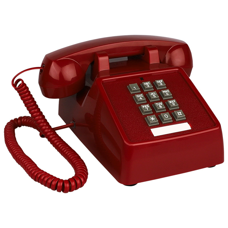 Picture of Metal Ringtone Antique Telephone Mechanical Bell Button Classic Retro Landline Bit American Classical Fixed Line