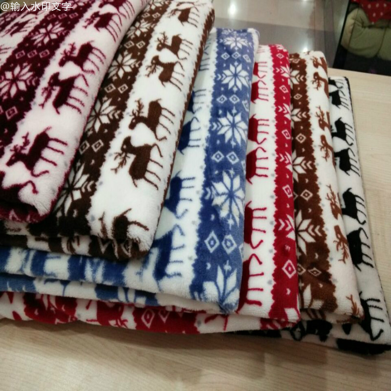 One-sided flannel cartoon fawn in stock clothing shoes and hats toys crafts home textile application