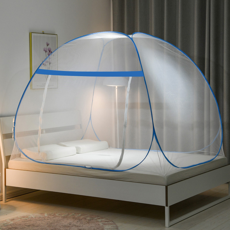 Picture of New product installation-free mosquito net Mongolian home 1 meter 5 bed foldable mosquito net 1 meter 8 bed sheet door double door full bottom