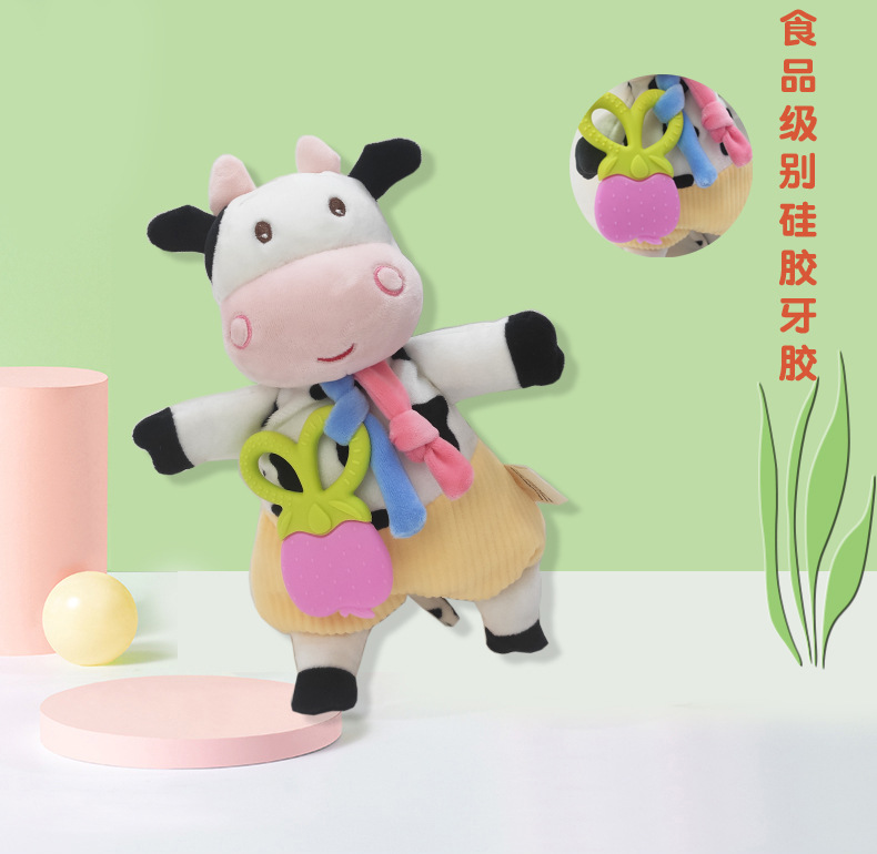 Picture of Baby early education puzzle anting towel bean label can be imported bite baby soothing sleeping doll manufacturers direct supply