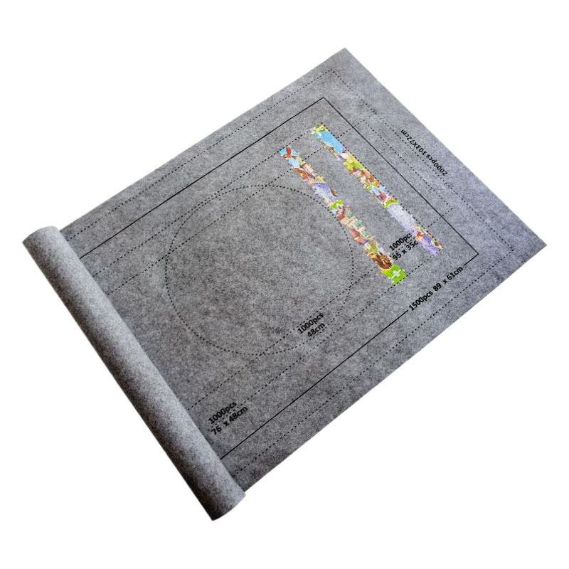 in stock cross-border educational toys felt puzzle mat puzzle storage blanket 1500-3000 pieces of settable puzzle blanket